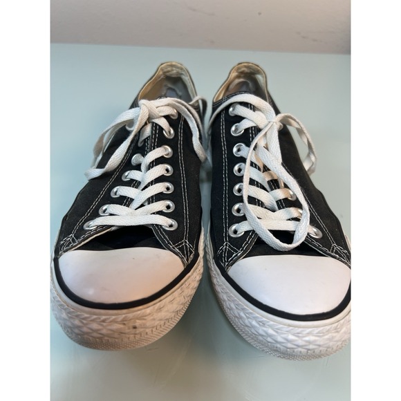 Converse Chuck Taylor All Star Black Low Top Canvas Sneakers Men's Size 9 - Picture 2 of 13